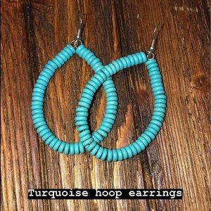 Turquoise Hoop Earrings